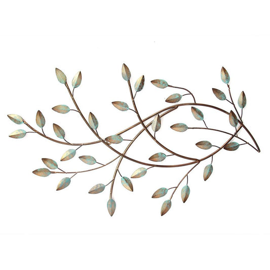 Stratton Home Decor Patina Blowing Leaves Wall Decor