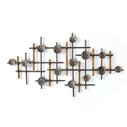 Stratton Home Decor Metal and Wood Wall Sculpture