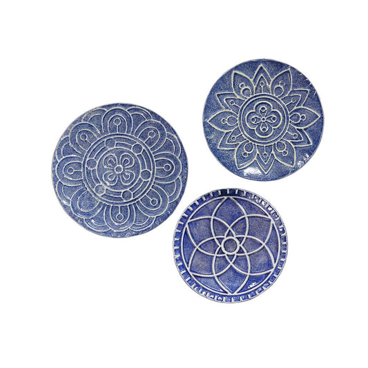 Stratton Home Decor Set of 3 Mykonos Metal Plates Wall Décor