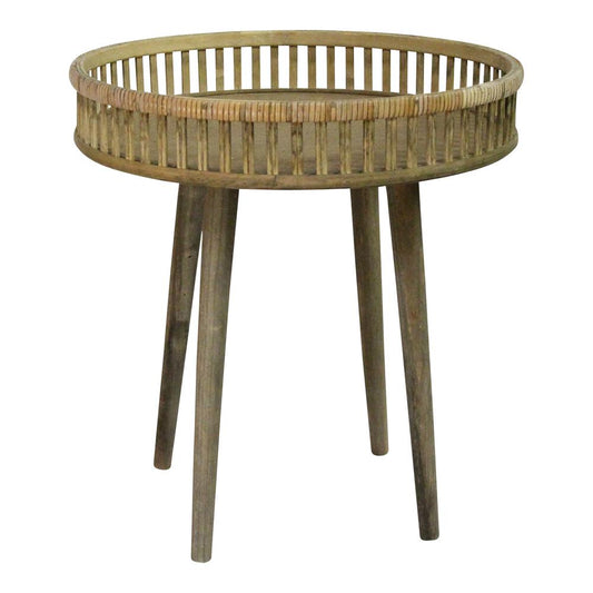 Stratton Home Decor Rattan Side Table