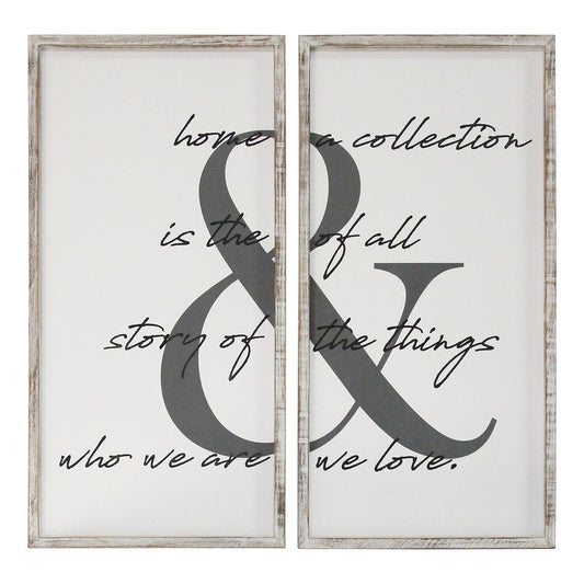 Stratton Home Decor 2 Pc Home is the Story Wall Art