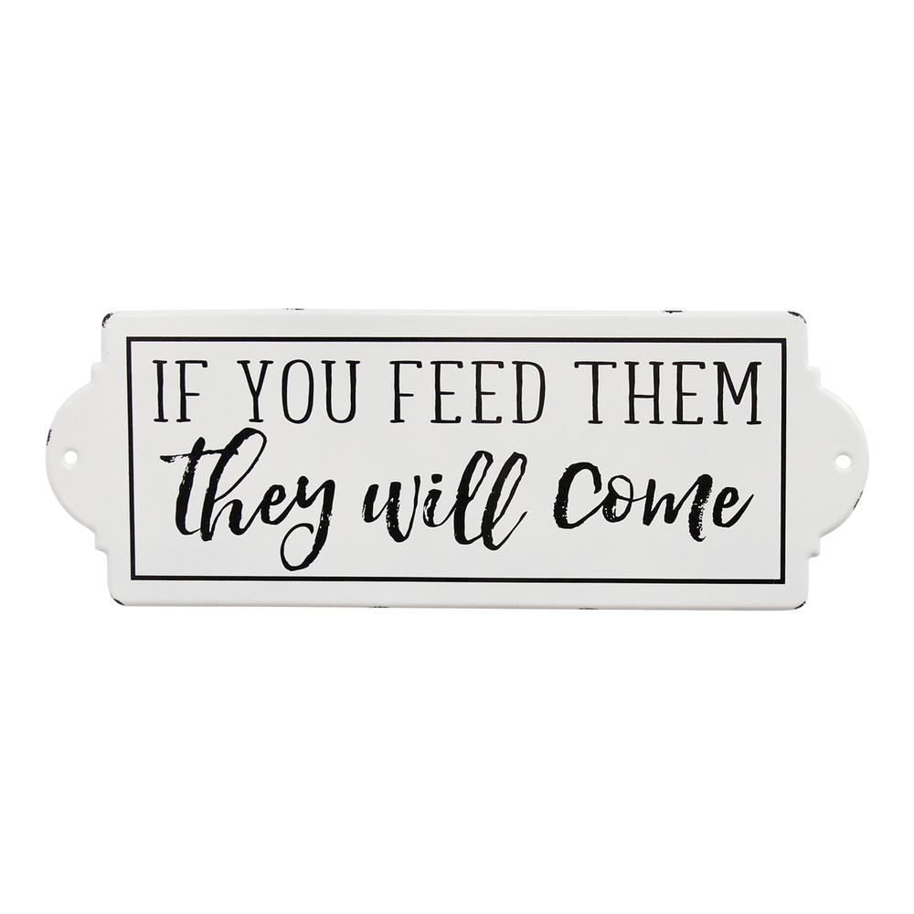 Stratton Home Decor If You Feed Them, They Will Come Metal Wall Art