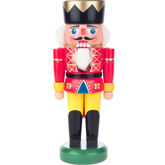 012-015-1 - Dregeno Nutcracker - Red King - 8.25"H x 3"W x 2.5"D