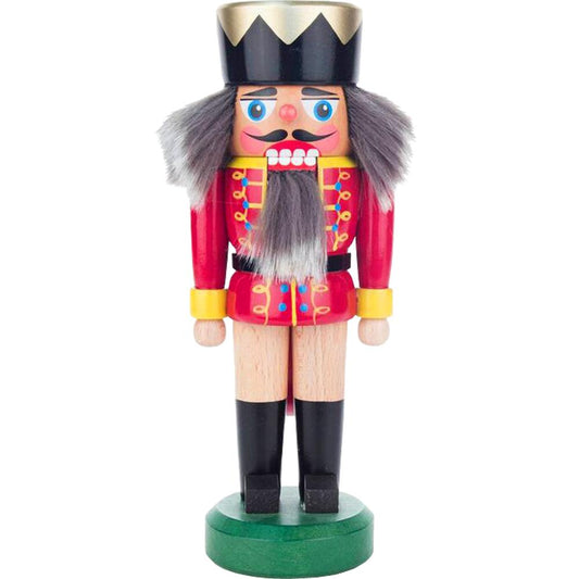 020-008-1 - Dregeno Nutcracker - Red King - 8.25"H x 3"W x 2.5"D