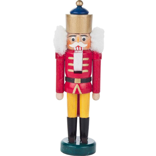 Dregeno Mini Nutcracker - Red King - 5.5"H x 1.75"W x 1.25"D