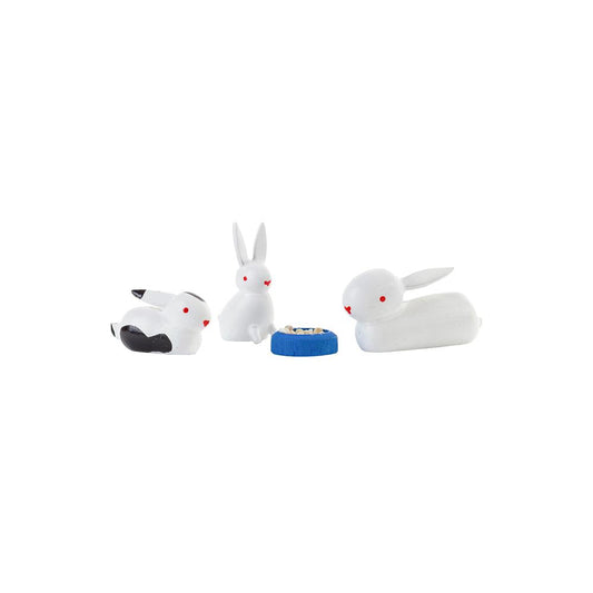 Dregeno Easter Figures - Rabbit Family - 2"H x 1.75"W x 1.25"D