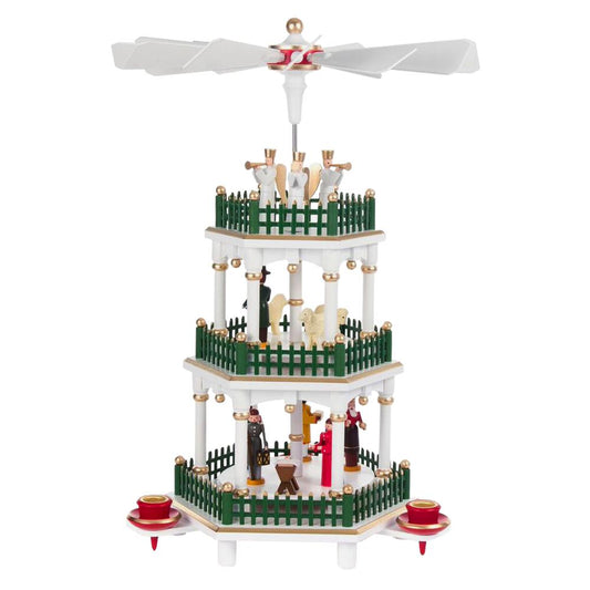 Dregeno Pyramid - 3 tier Nativity - 13.75"H x 9.5"W x 9.5"D