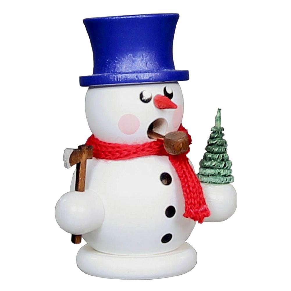 Dregeno Incense Burner - Snowman with tree - 3.25"H x 2.5"W x 2"D