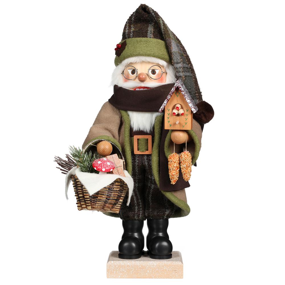 Christian Ulbricht Nutcracker - Forest Santa With Bird House - 19.1"H x 9"W x 8"D