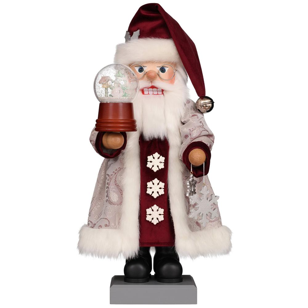 Christian Ulbricht Nutcracker - Snowglobe Santa - 19"H x 8"W x 7"D