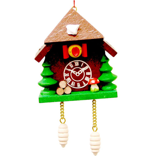 Christian Ulbricht Ornament - Cuckoo Clock - 2.5"H x 1"W x 2.75"D