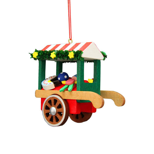 10-0634 - Christian Ulbricht Ornament - Car with Toys - 2.75"H x 3"W x 1.5"D