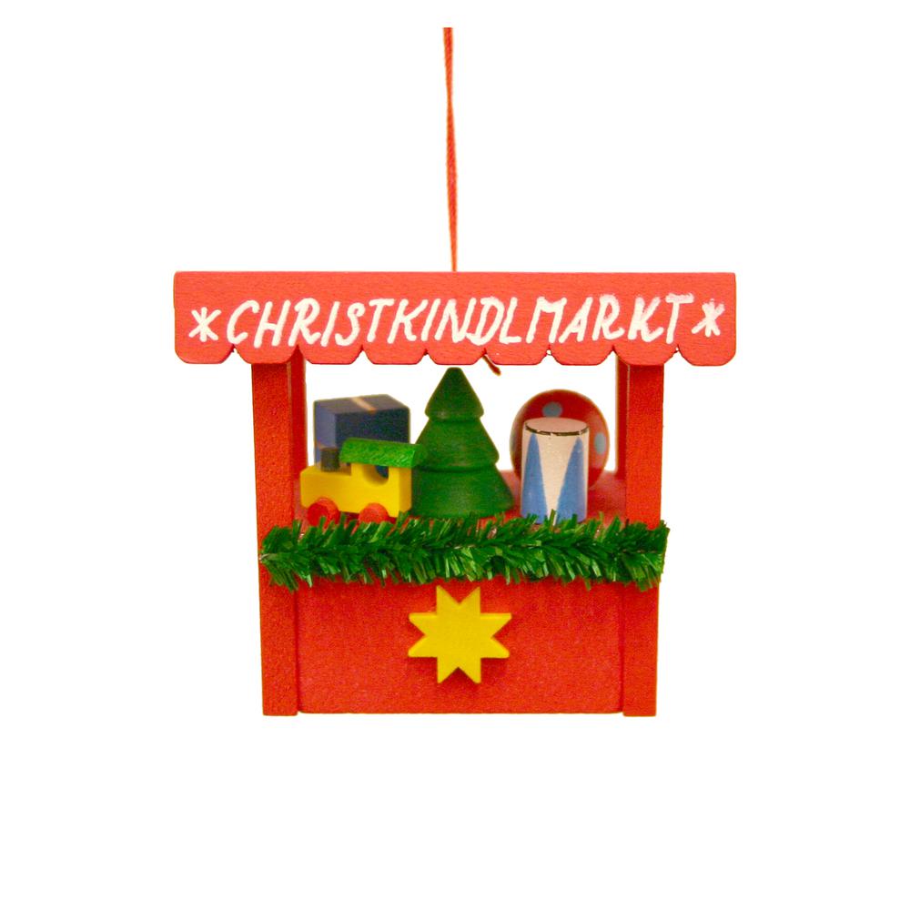 Christian Ulbricht Ornament - "Christkindl Market" - 2.5"H x 2.5"W x 2"D