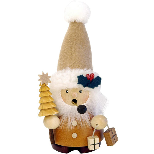 Christian Ulbricht Incense Burner - Santa with Tree (Natural) - 5.5"H x 3"W x 2.5"D