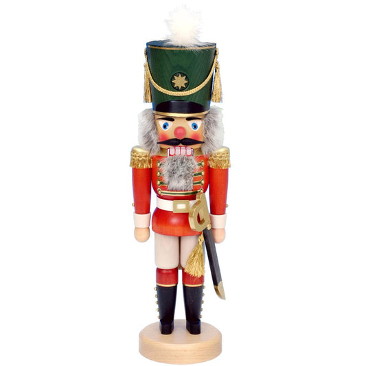 Christian Ulbricht Nutcracker - Red Soldier - 17"H x 5.5"W x 5"D