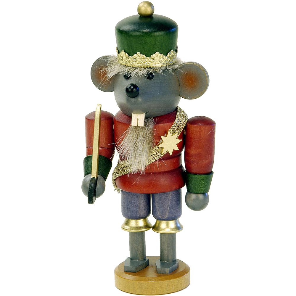 32-612 - Christian Ulbricht Nutcracker - Mouse King - 6.75"H x 3.25"W x 2.75"