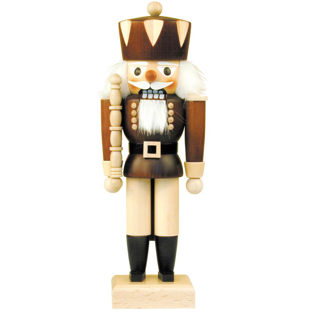 Christian Ulbricht Mini Nutcracker - King (Natural) - 10.5"H x 4"W x 3"D