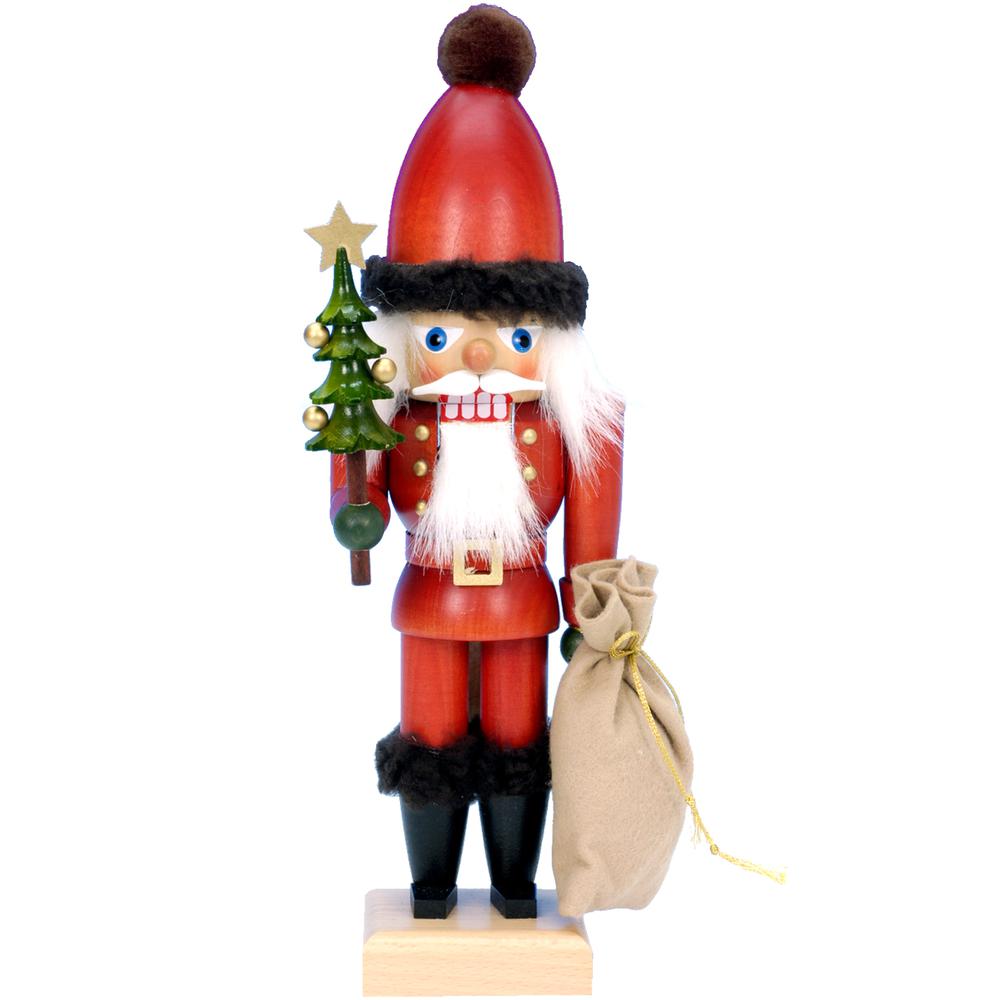 Christian Ulbricht Nutcracker - Santa with Tree and Sack - 12"H x 4"W x 4"D