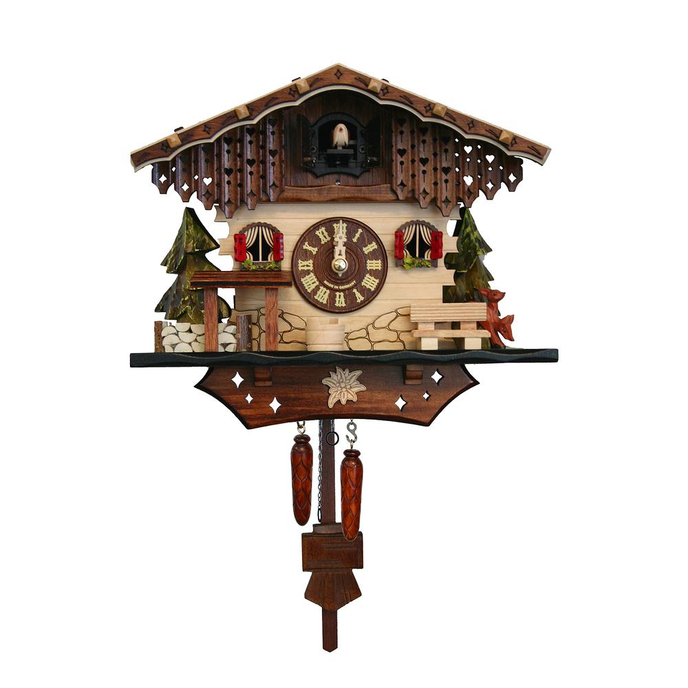 Engstler Battery-operated Cuckoo Clock - Full Size - 8.5"H x 10"W x 6"D