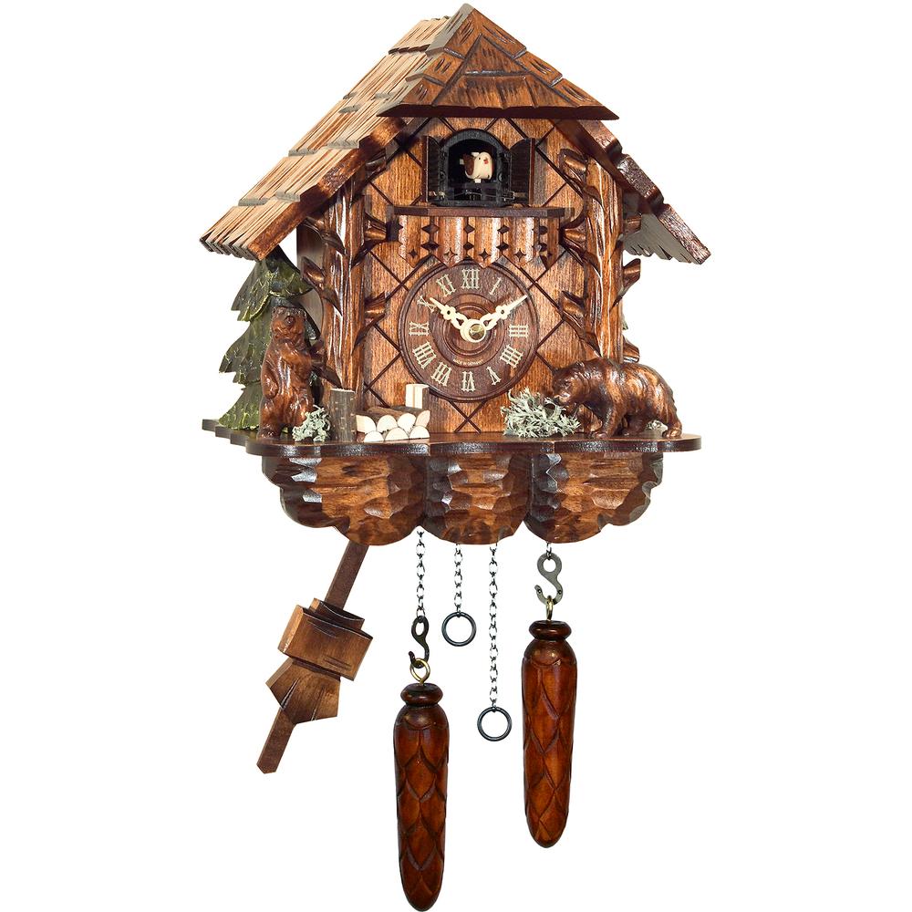 Engstler Battery-operated Cuckoo Clock - Full Size - 9.75"H x 9"W x 6.25"D