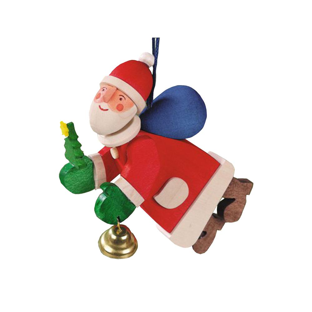 4581 - Graupner Ornament - Santa with Bell - 3.25"H x 1"W x 3"D