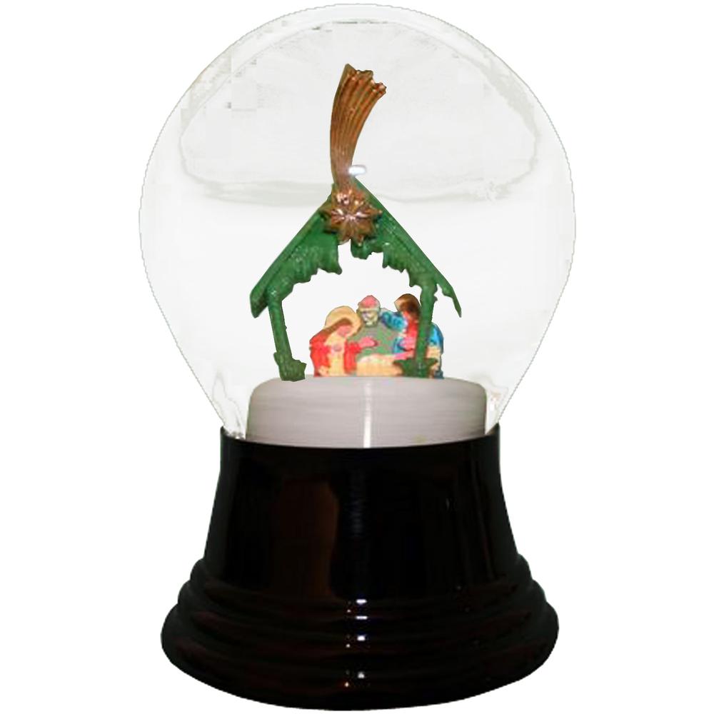 Perzy Snowglobe, Medium Nativity Scene - 5"H x 3"W x 3"D