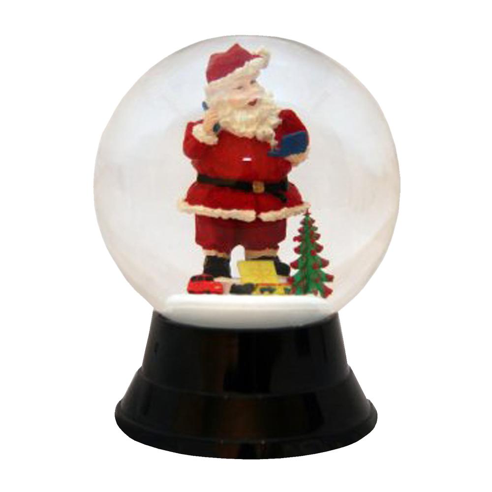 PR1750 - Perzy Snowglobe - Large Santa - 7"H x 4.75"W x 4.75"D