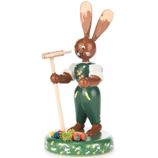 Dregeno Easter Figure - Bunny Gardener - 4.25"H x 2"W x 2"D