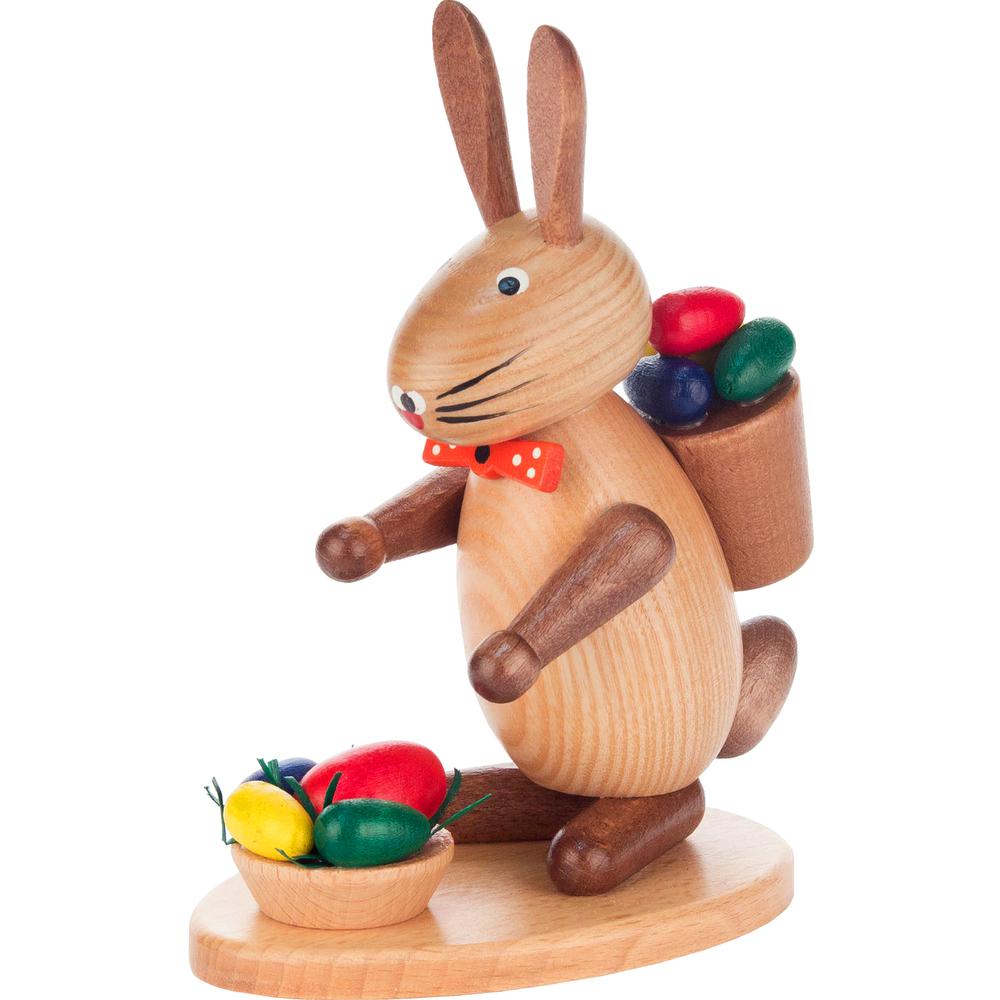 Dregeno Easter Figure - Rabbit with Eggs - 6"H x 4.5"W x 3"D