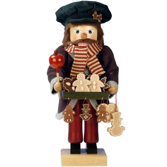 Christian Ulbricht Nutcracker - Gingerbread Vendor - Ltd Edition 1000 pcs - 18"H x 7.5"W x 7.5"D