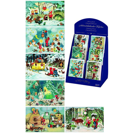 11222 - Korsch - Box of 60 assorted Advent cards - 14.5"H x 11"W x 8"D