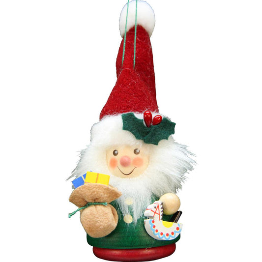 Christian Ulbricht Ornament - Green Santa - 5"H x 2"W x 2"D