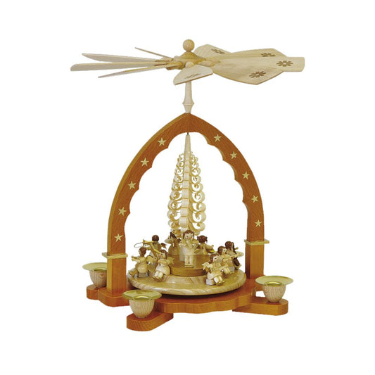 16025 - Richard Glaesser Pyramid - Angel Musicians - 11.25"H x 5.75"W x 5.75'