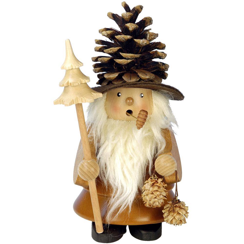 Christian Ulbricht Incense Burner - "Pinecone" Man (Natural) - 10"H x 6.5"W x 5.5"D