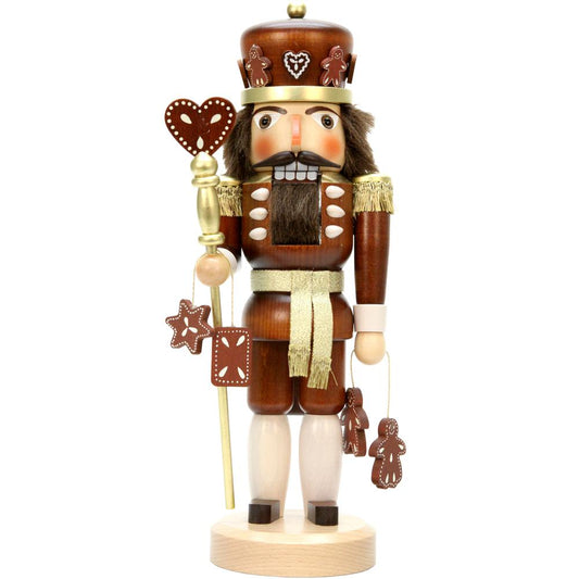 Christian Ulbricht Nutcracker - Gingerbread King (Natural) - 15"H x 6"W x 5.5"D