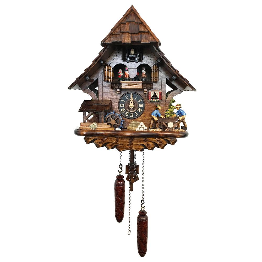 4927QMT - Engstler Battery-operated Cuckoo Clock - Full Size - 13.50"H x 12.5"W x 6"D