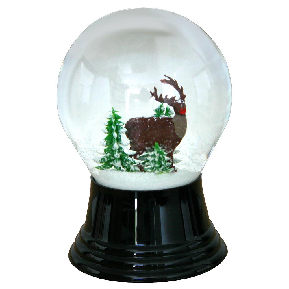 Perzy Snowglobe, Medium Deer - 5"H x 3"W x 3"D