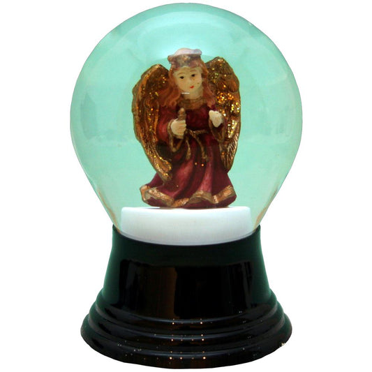 Perzy Snowglobe - Medium Angel - 5"H x 3"W x 3"D