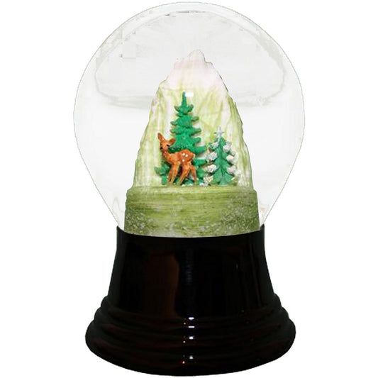 Perzy Snowglobe, Medium Doe - 5"H x 3"W x 3"D