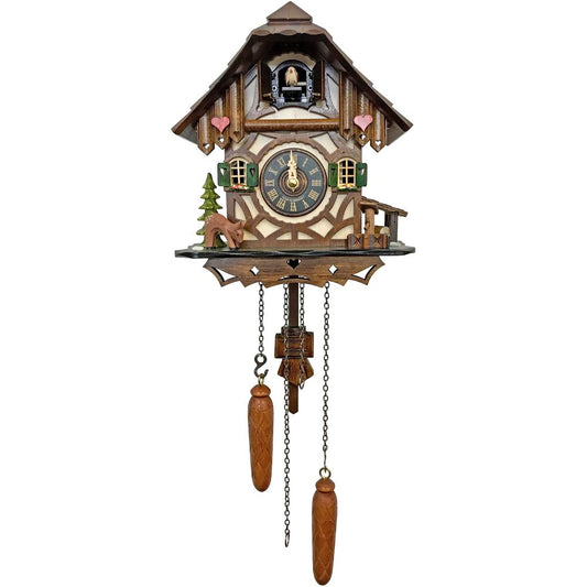 Engstler Battery-operated Cuckoo Clock - Full Size - 9"H x 8.25"W x 6.25"D