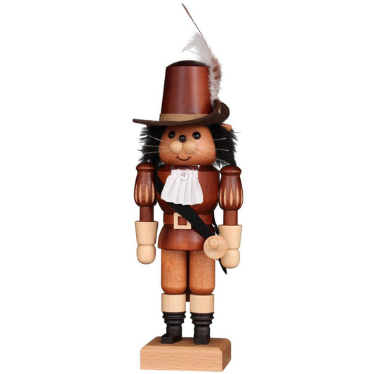 Christian Ulbricht Nutcracker - Puss In Boots (Natural) - 10.75"H x 4"W x 3.75"D