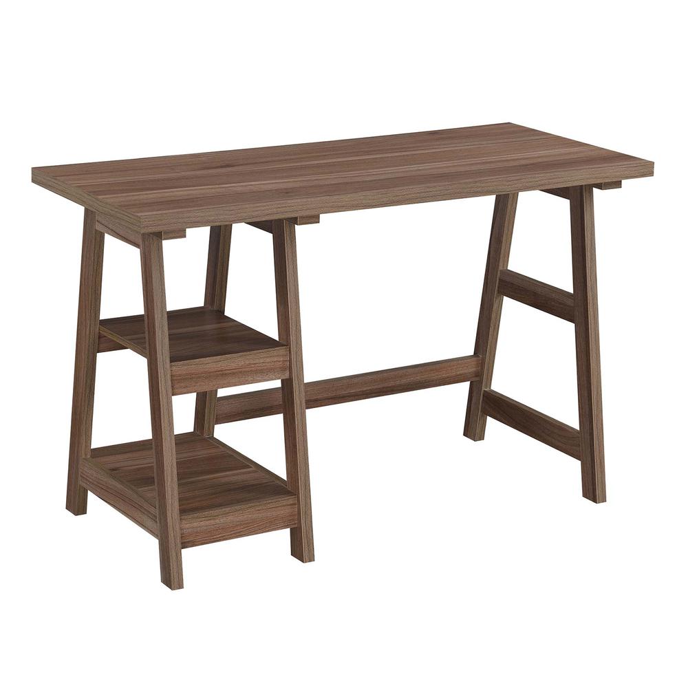 Designs2Go Trestle Desk with Shelves