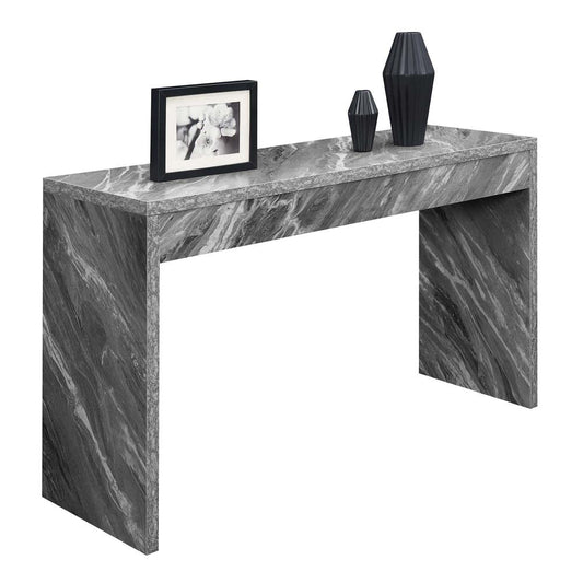 Northfield Hall Console Table/Desk, Gray Faux Marble