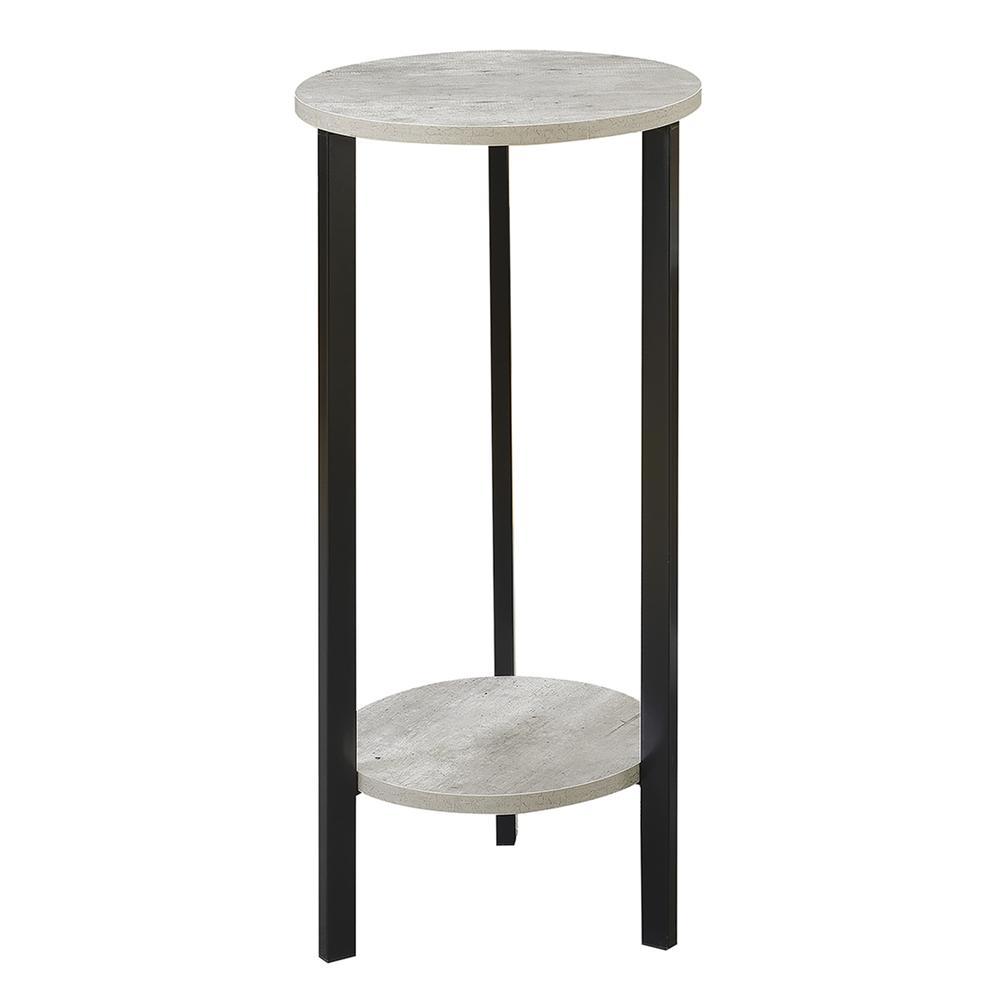 Graystone 31 Inch Plant Stand, Faux Birch/Black