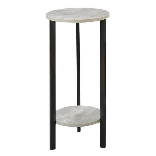 Graystone 31 Inch Plant Stand, Faux Birch/Black