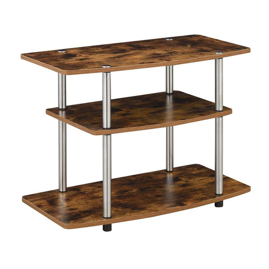 Designs2Go No Tools 3 Tier TV Stand Barnwood