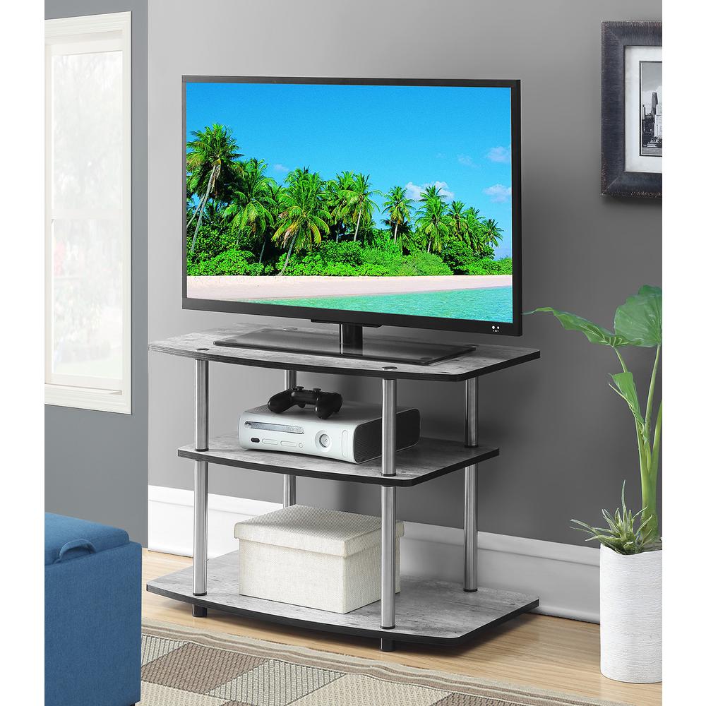 Designs2Go No Tools 3 Tier TV Stand Faux Birch