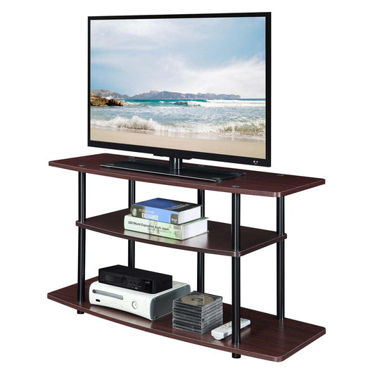 Designs2Go No Tools 3 Tier Wide TV Stand Espresso/Black