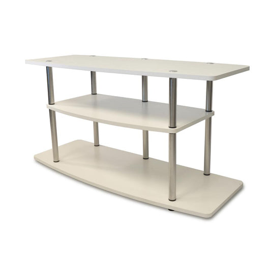 Designs2Go No Tools 3 Tier Wide TV Stand White