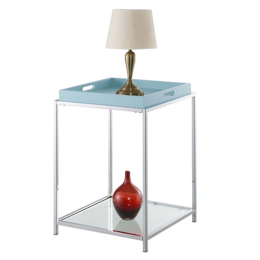 Palm Beach End Table, Sea Foam